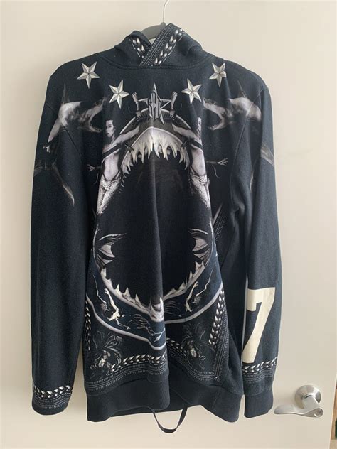 givenchy shark mermaid hoodie|Givenchy sweatshirt fleece.